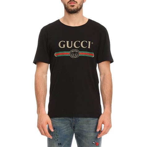 t shirt uomo gucci bianca|gucci t shirts for men.